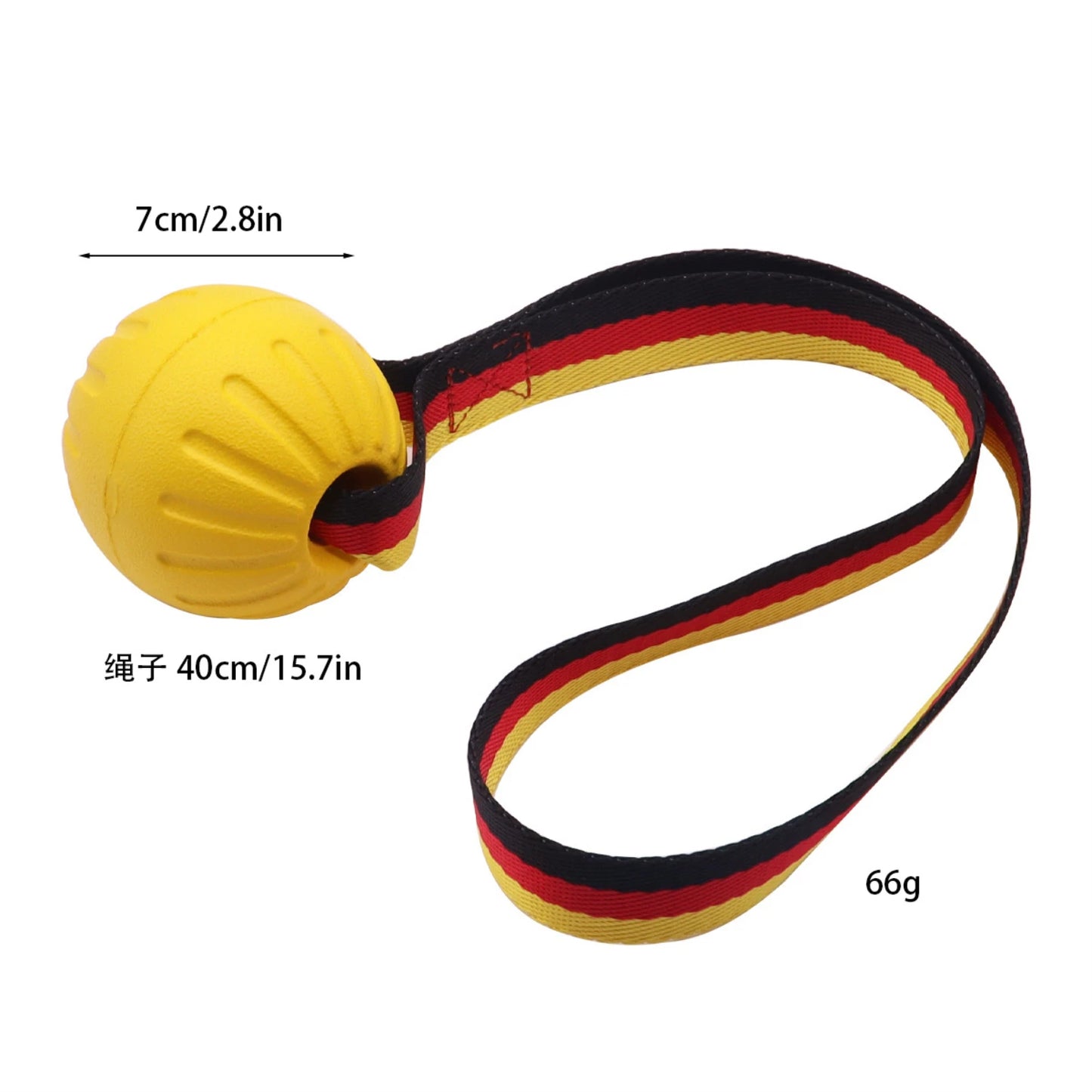 Dog Toy Balls On a Rope for Small Medium Large Dogs Chewers  Durable Interactive Ball for Training Dogs EVA Foam Ball Floats